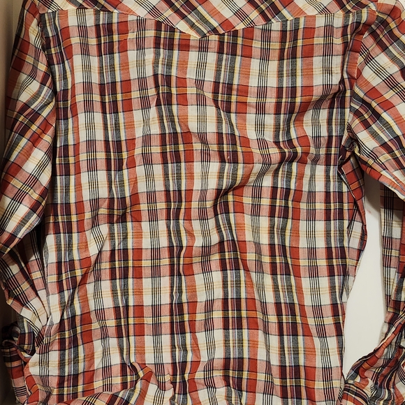 Youngbloods Authenis Western Red and Blue Plaid Button Down Shirt - Picture 2 of 10
